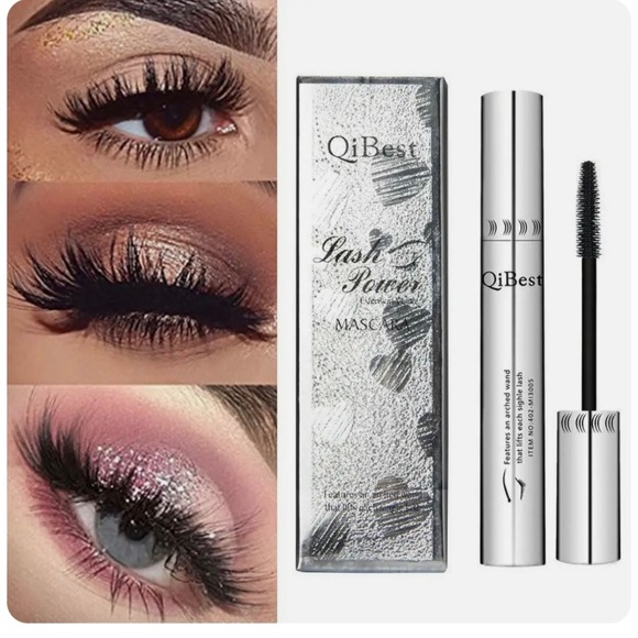 QIBEST Lash Power Mascara & Lash Boosting Serum plus FREE Heated Eyelash Curler - Picture 1 of 6